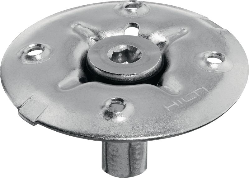 X-FCM-R režģa stiprinājuma disks (no nerūsējoša tērauda) Nerūsoša tērauda režģu stiprinājuma disks grīdas režģu stiprināšanai, izmantojot naglas ar vītni. Piemērots izmantošanai īpaši korozīvā vidē
