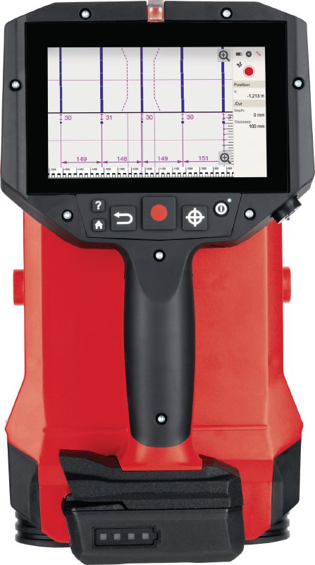 PS 300 metāldetektora sistēma Precīzs detektors stiegrojuma noteikšanai, dziļuma mērīšanai un izmēru aprēķināšanai konstrukciju analīzes laikā